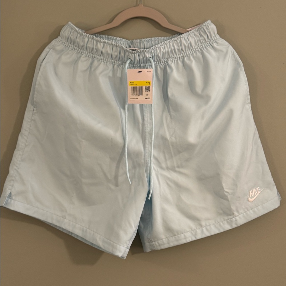 Nike Men's Light Blue Nylon Shorts